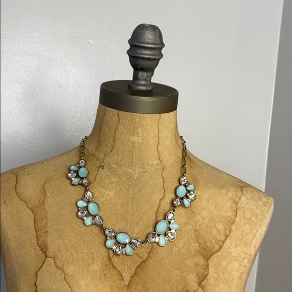 J.Crew Necklace Turquoise and Rhinestones - Picture 11 of 12